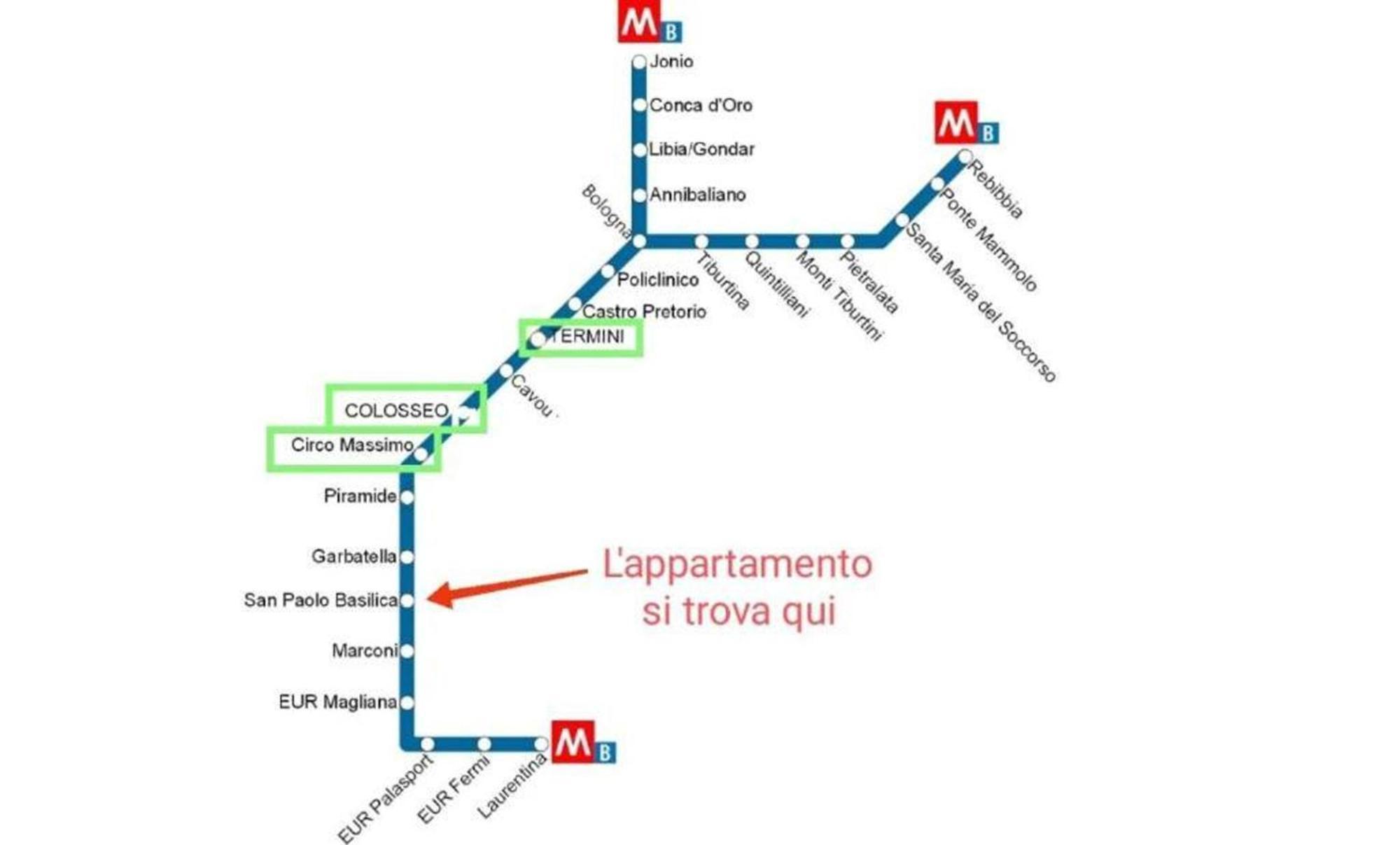 Ferienwohnung Casa Paolina A Metro San Paolo Rom Exterior foto